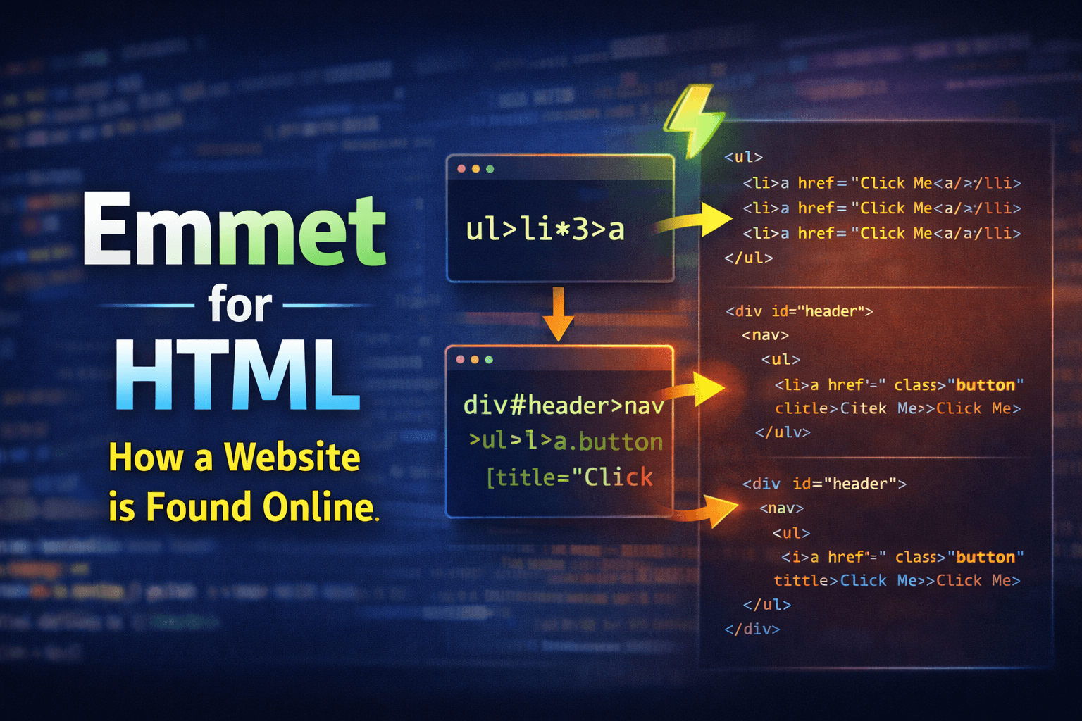 Emmet for HTML: A Beginner's Guide to Writing Faster Markup