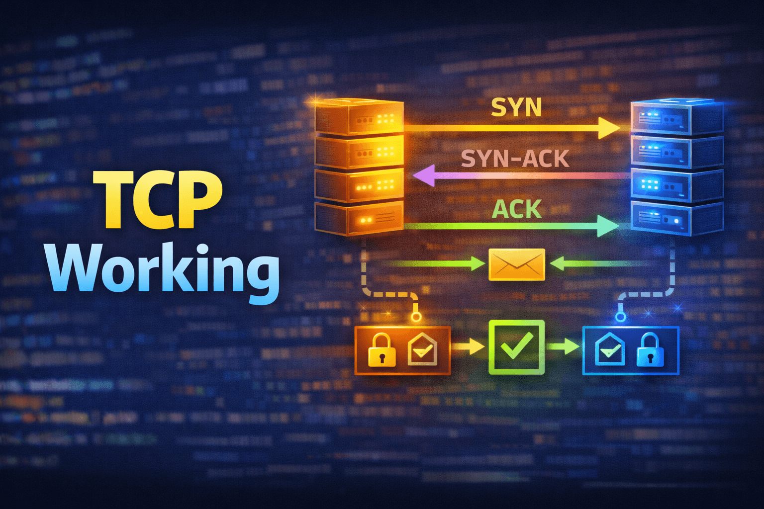 TCP Working: 3-Way Handshake & Reliable Communication